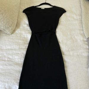 Mini dress with cutout